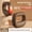 Dark brown, variant on Vibrating Massage Ring Mini Electric Massager for Shoulder Neck Yoga Workout Portable Body Vibration Trainer