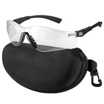Xaegistac Shooting Glasses Anti-fog Shooting Range Eye Protection, Adjustable Safety Glasses with Zipper Hard Case