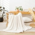 thumbnail image 5 of Sherpa Throw Blanket-3D Stylish Design Super Soft Fuzzy Cozy Warm Blanket Thick Plush Fluffy Furry Blankets for Teen Girls Women Couch Bed Sofa Chair Men Boys Gift(Tan,50"x65"), 5 of 5