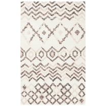 SAFAVIEH Casablanca Lyall Geometric Area Rug, Ivory/Pink, 8' x 10'