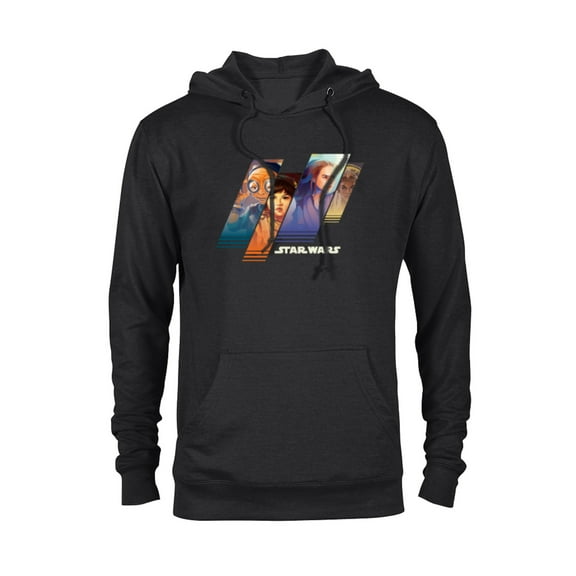 Stars Wars Maz Rose Rey and Adi Women of Star Wars - Pullover Hoodie for Adults - Customized-Black