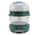 thumbnail image 2 of Rotating Rice Dispenser, Space Saving Excellent Sealing Grain Storage Container  PP 6 Grids  For Home Kitchen Dark Green, 2 of 8