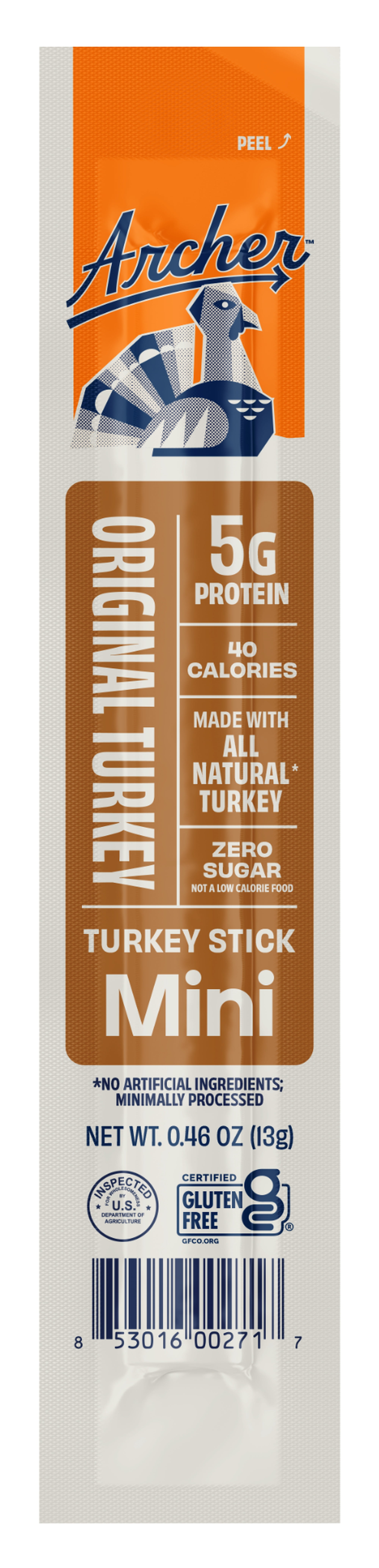 Archer Original Turkey Mini Jerky Sticks, 0.46 oz, 8 Count