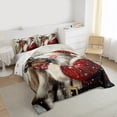 thumbnail image 3 of Homewish Retro Danta Claus Bedding Comforter Set,Brown Christmas Reindeer Twin Comforter Sets,Merry Xmas Bedding Set For Men Women,Ultra Soft Home Decor Reversible,2pcs, 3 of 8