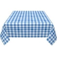 thumbnail image 4 of Square Tablecloth 60 x 60 Inch, Blue White Gingham Square Table Covers Water Resistant Tabletop Covers Kitchen Tablecloths for Daily Use Kitchen Dining Party Wedding, 4 of 8