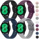 thumbnail image 1 of Chenchen 4 PACK Bands Compatible with Samsung Galaxy Watch 4 40mm 44mm/ 4 Classic 42mm 46mm, 20mm Adjustable Silicone Sport Replacement Strap for Samsung Galaxy Watch 7/6 / 5/4 / FE Band Women Men, 1 of 1