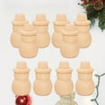 thumbnail image 3 of RENACLIPY 20-Pack Unpainted Wooden Snowman Peg Dolls for Crafts, Home Decor, Holiday Decorations and Projects, 3 of 6