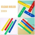 thumbnail image 3 of Masteelf 12pcs  Students Rulers Measuring Ruler Plastic Ruler Reusable Drawing Ruler Office Supplies Students Ruler Small Ruler Office Supplies, 3 of 8