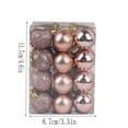 thumbnail image 4 of Cheapark 24-Piece 30mm Shatterproof Christmas Ball Pendants - Hanging Baubles Ornaments Set For Home Tree Indoor Holiday Festive Decor 2025, 4 of 4