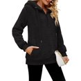 thumbnail image 3 of 2023 Womens Oversized Sherpa Pullover Hoodie with Pockets Fuzzy Fleece Sweatshirt Tie Dye Fluffy Coat, 3 of 9
