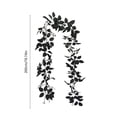 thumbnail image 3 of Gqtwoy Halloween Artificial Black Rose Garland, Spooky Decoration, Durable Cloth, Perfect for Mantels and Party Backdrops, Creepy Atmosphere, Haunted House Decor, 3 of 6
