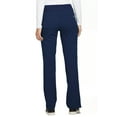 thumbnail image 3 of Elle Scrubs Pant for Women Mid Rise Straight Leg Pull-on EL130, L, Navy, 3 of 6