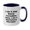 thumbnail image 2 of Marketing manager Gifts For Coworkers, I can't Help Being, Surprise Marketing manager Two Tone 11oz Mug, Cup From Boss, Marketing manager birthday present, Gift ideas for marketing managers, Marketing, 2 of 2