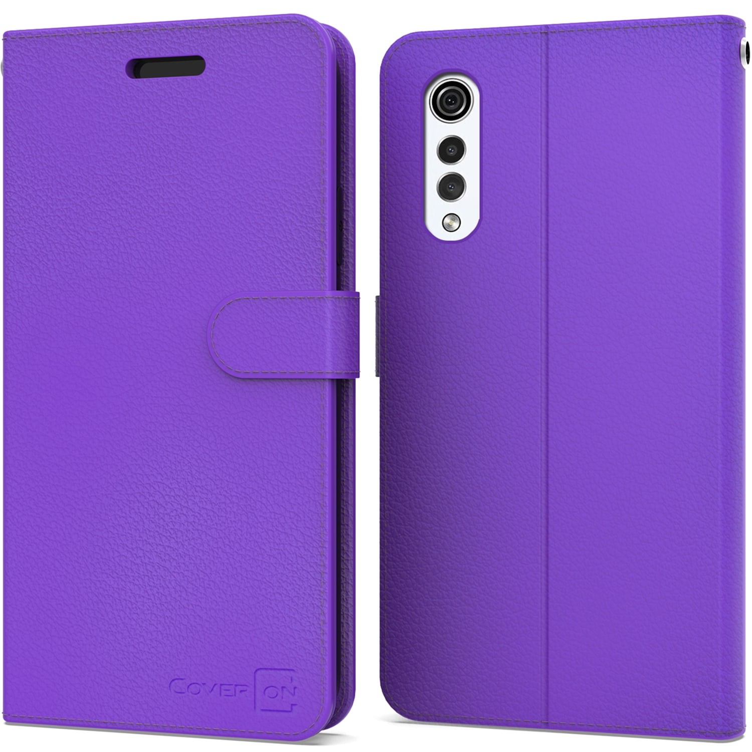 CoverON LG Velvet 5G Wallet Case, RFID Blocking Vegan Leather 6x Card