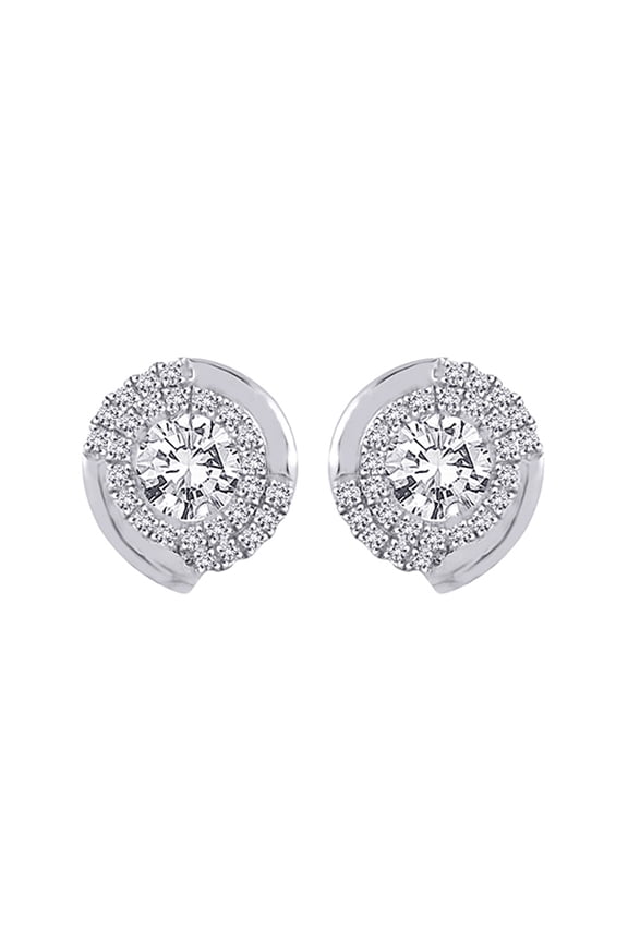 Diamond Fashion Earrings in 10K White Gold (1 1/4 cttw, G-H, I2-I3)