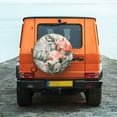 thumbnail image 6 of Sikiie Tropical With Flamingos PVC Leather Spare Tire Wheel Cover Spare Tire Cover, for Car Truck SUV Camper Trailer Universal Fit(14-17in)-16 inch, 6 of 6