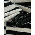 thumbnail image 4 of Unique Loom Williamsburg Collection Area Rug - Striped (5' 3" Round Black/Ivory), 4 of 7