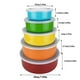 thumbnail image 4 of Juego de 5 cuencos de acero inoxidable para cocina, con tapa hermética, redondos y de colores, 4 of 8