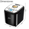 thumbnail image 2 of Maquina De Hacer Pan 19 Programas Pantalla Lcd Horno You, 2 of 6