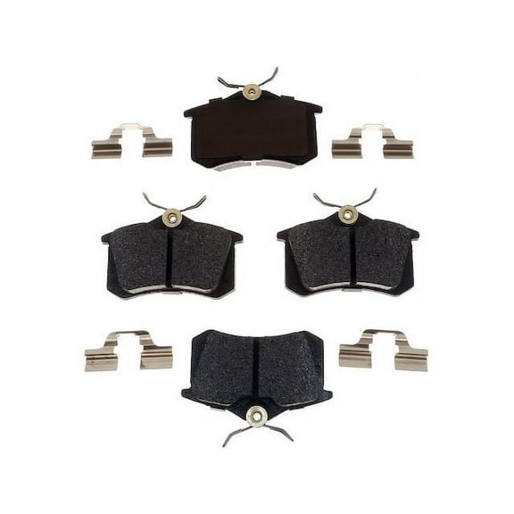 Rear Brake Pad Set - Compatible with 1999, 2005, 2012 - 2018 Volkswagen Jetta Sedan 2013 2014 2015 2016 2017