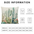 thumbnail image 6 of Acheng Cactus Throw Pillow Covers Tropical Desert Succulent Plants Bonsai Pillowcases Decorative Square Cushion Cover for Home Sofa Live Room,2 Pcs (Desert Succulent) White, 6 of 6
