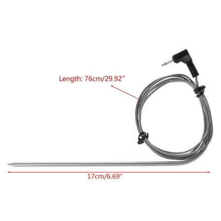 Laikoutd Waterproof Thermometers Probe Replacements for Wireless Remote Digital Cooking Foods Meats Thermometers