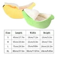 thumbnail image 2 of Cute Banana Pet Bed Warm Soft Sofa for Sleeping Playing Resting Small Dogs Cats and Rabbits, 2 of 8
