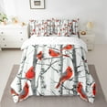 thumbnail image 2 of Erosebridal Cardinal Bird Bedding Sets Queen Size, Birch Branches Comforter Sets with Sheets, Microfiber, 2 of 5