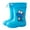 Sky Blue, variant on Toddler Girls Elastic Mouth Rain Boots Textured Soles Non Slip Light Rain Shoes Primary School Students For Kids Vêtements Pour Enfants Size 4.5-5T
