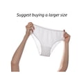 thumbnail image 2 of Buankoxy Disposable Underwear 10 Pack Women's Cotton Briefs Panties for Travel/Spa, XS, 2 of 6