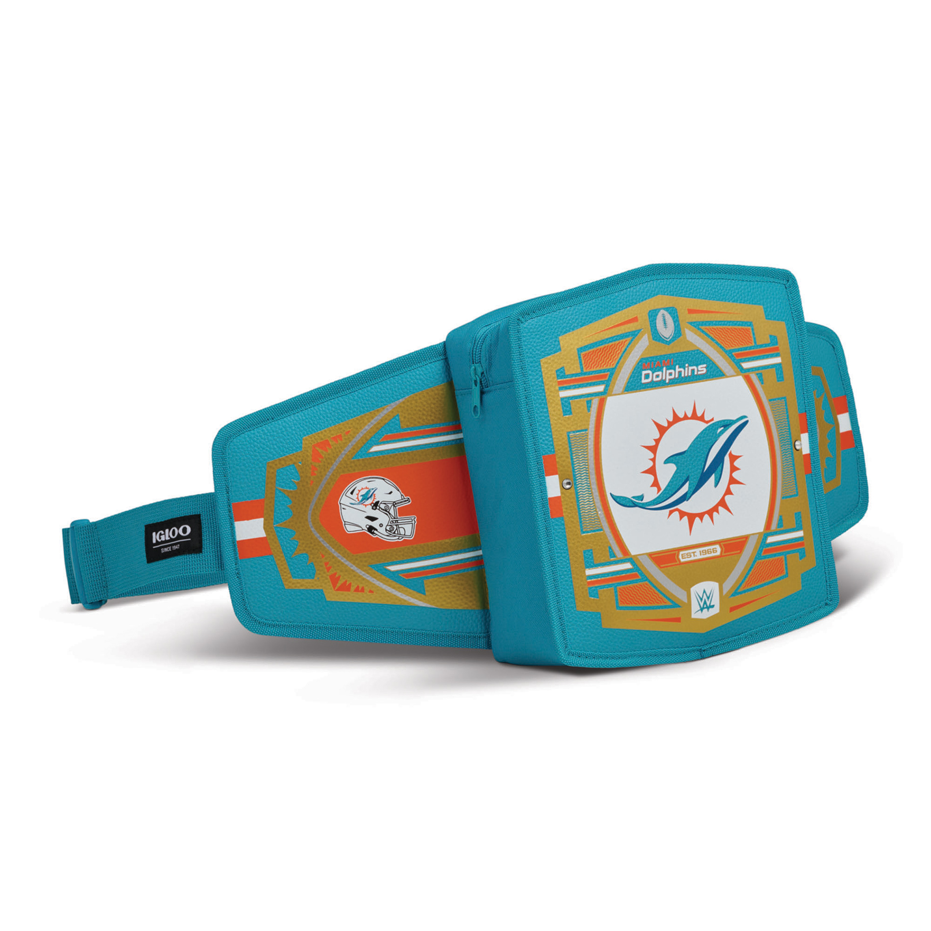 IGLOO  Miami Dolphins WWE Legacy Belt Cooler