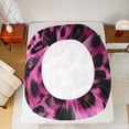 thumbnail image 5 of Feelyou Polkadot Leopard Print Twin Sheet Sets, Fashion Black Pink Bedding, 3pcs, 5 of 7