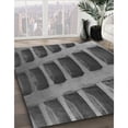 thumbnail image 2 of Ahgly Company Indoor Round Patterned Black Eel Black Area Rugs, 4' Round, 2 of 6