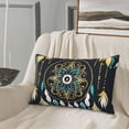 thumbnail image 5 of Yiaed Boho Dreamcatcher Print Brushed Microfiber Envelope Pillowcases, Standard,Envelope Closure Pillow Cases(Without Pillow Core)-16"x24", 5 of 6