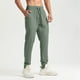 thumbnail image 1 of Pantalones largos para hombre, casuales, de moda, de color sólido, con cordón, cintura elástica y bolsillos., 1 of 9