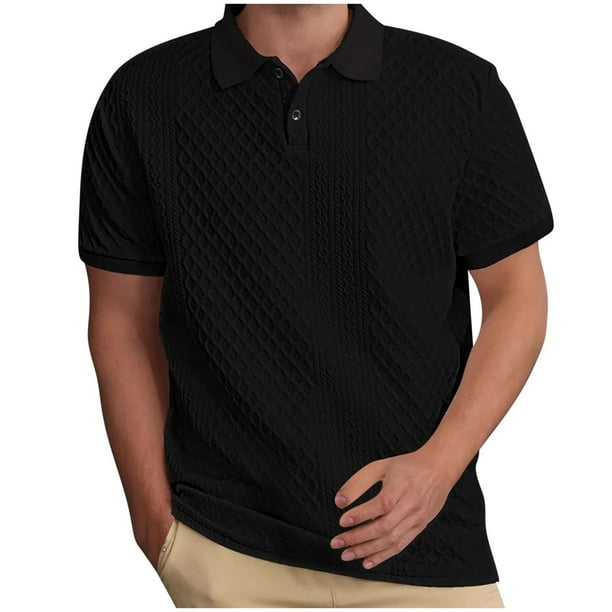 pstuiky camisetas de manga corta para hombre, Camiseta de manga corta con cuello redondo para hombre, transpirable, informal, de manga corta, con bloques de color y cuello jardín. ropa de hombre xxl