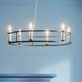thumbnail image 5 of 52490BK Kichler Lighting Rosalind - 6 Light Chandelier In Traditional Style-6.5 Inches Tall and 33.25 Inches Wide-Black Finish, 5 of 9
