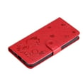 thumbnail image 6 of For Google Pixel 7A Case, Mantto PU Leather Cover with Cat Patterned Embossed Cute Painted Flip Wallet Card Case, With Kickstand Hand Strap Magnetic Closure Case For Google Pixel 7A, Red, 6 of 10
