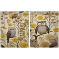 thumbnail image 2 of GZHJMY 24 Inch Length Kitchen Curtains Owls Flowers 2 Panels Half Window Sheer Curtains Rod Pocket Farmhouse Short Drapes for Bathroom Cafe Basement Home Decor, 2 of 7