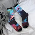 thumbnail image 5 of KLL Lively Cute Turtle Print Cool Socks Men's Women's Crew Socks Funny Crazy Novelty Stockings, 5 of 6