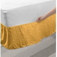 thumbnail image 2 of Dragonfly Bed Skirt, Continuous Multitude Little Flying Bugs Drawing on Tangerine Tone, Elastic Bedskirt Dust Ruffle Wrap Around for Bedding Decor, 4 Sizes, Pale Orange and Champagne, by Ambesonne, 2 of 2