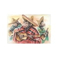 thumbnail image 4 of MKHERT Funny Monkeys in Mexican Traditional Dress Playing Guitar Placemats Table Mats for Dining Room Kitchen Table Decoration 12x18 inch,Set of 6, 4 of 4