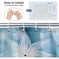 thumbnail image 4 of Christmas Poinsettias Classic Shower Curtain for Bathroom Shower Curtain Set with 12 Hooks Waterproof Fabric Bath Curtain for Bathtub Restroom Decor, 72 X 72 in, 4 of 6