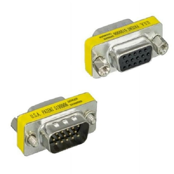 CableWholesale 31H1-05210 SVGA HD15 Male to HD15 Female Mini Coupler for PC