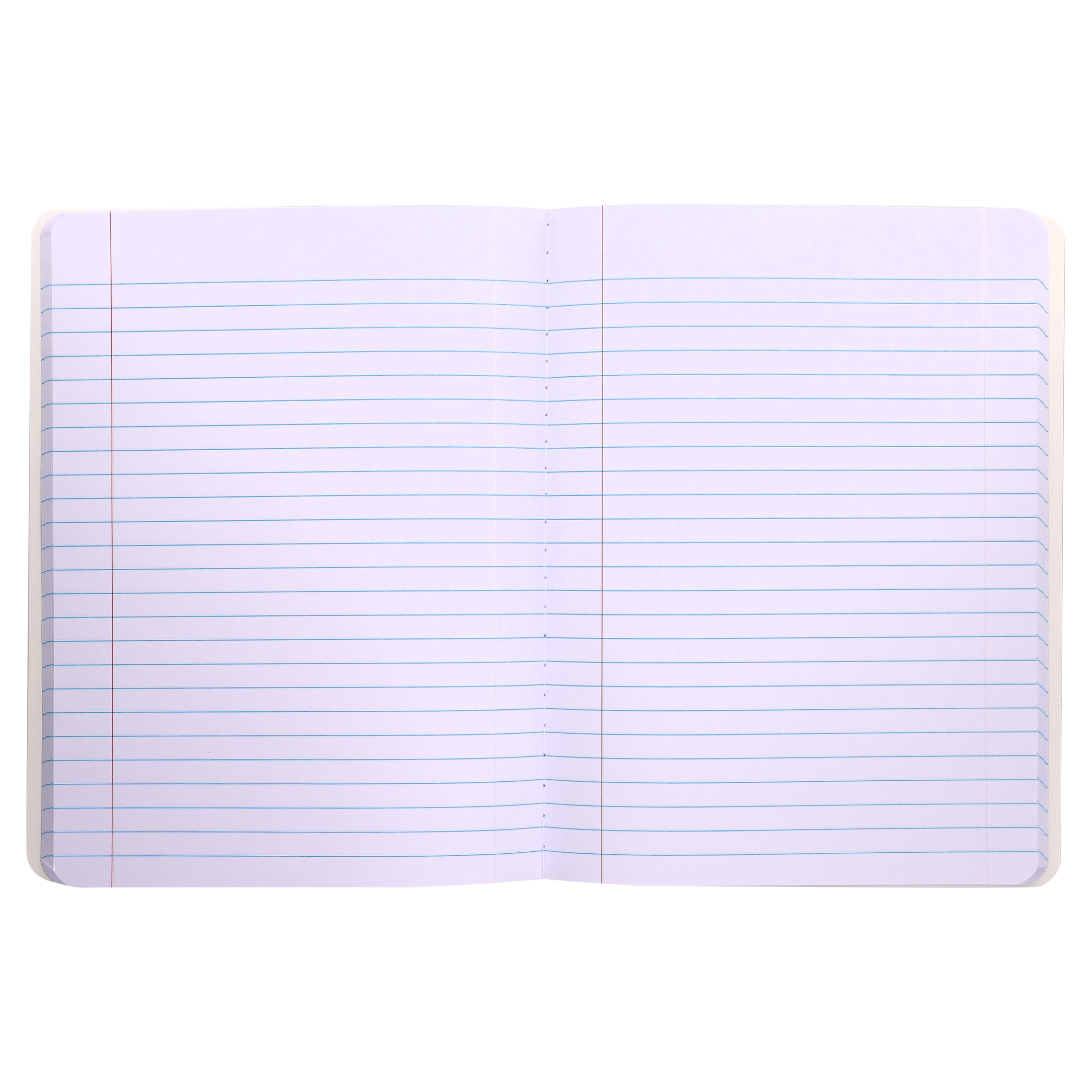 Cuaderno de composición Pen+Gear con rayas universitarias, diseño de gansos azules y blancos, 80 hojas, 7.5 x 9.75 pulgadas 3
