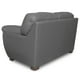 thumbnail image 5 of Love Seat de Piel Genuina ConfortoPiel  Toscana Gris Oxford, 5 of 8