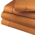 thumbnail image 2 of BNM 800 TC Cotton Blend Bed Sheet Set, Twin XL, Rust, 2 of 5