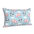thumbnail image 2 of Disketp Pillow Covers Cute Panda Flying In The Sky Pattern Throw Pillow Case Cushion Covers,Cushion For Bedroom,Couch,Home-14"X20", 2 of 9