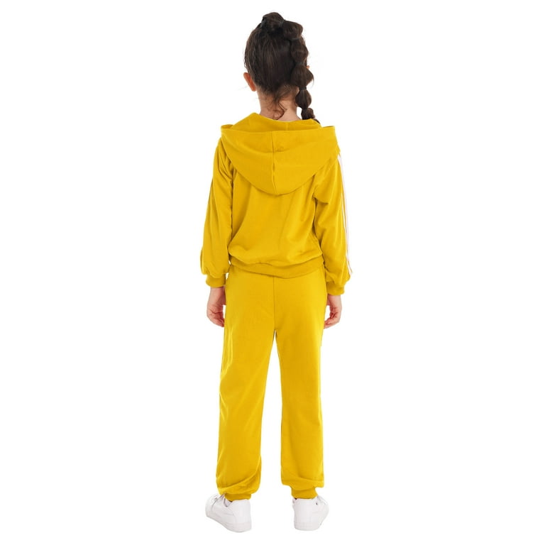 Kids yellow sweatsuit sale