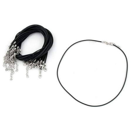 - DIY Jewelry Accessories Faux Leather Necklace Cord Chain w Lobster Clasp 20 Pcs